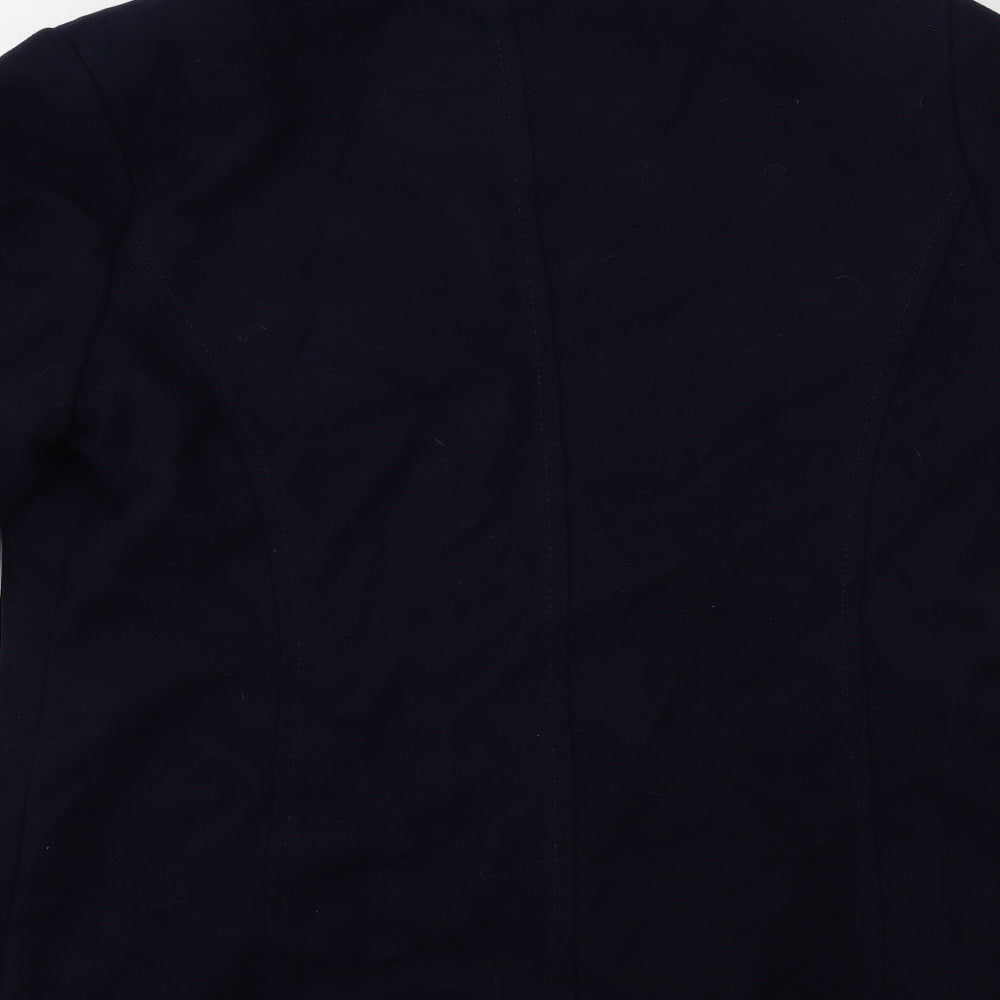 Womens UK Size 14 Marks and Spencer Blue Overcoat