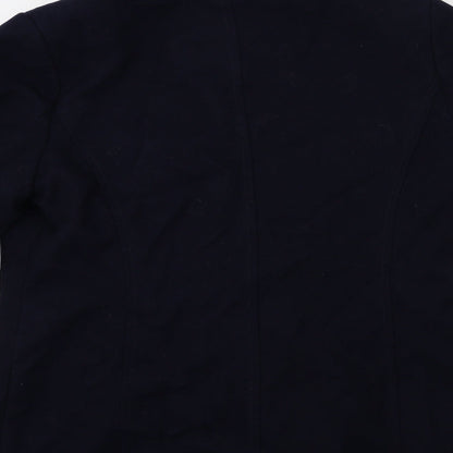 Womens UK Size 14 Marks and Spencer Blue Overcoat