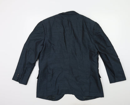 Mens UK Size 38 Preworn Regular Blue Suit Jacket