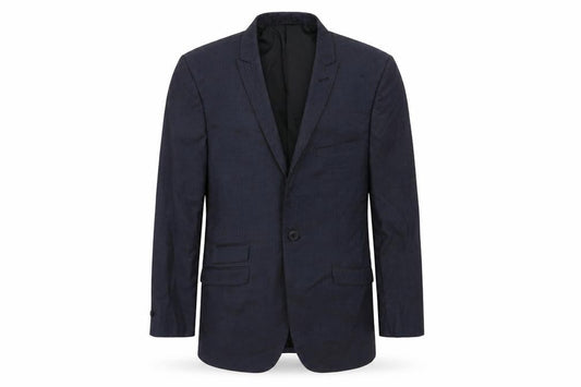 165 Mens Blue Striped  Jacket Suit Jacket Size 38