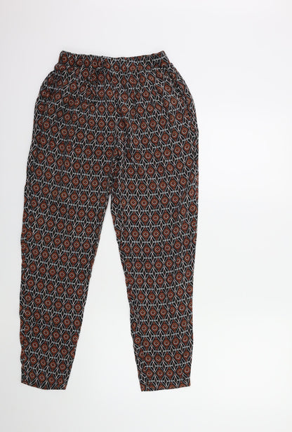 ESMARA Womens Brown Geometric  Trousers  Size 10 L29 in