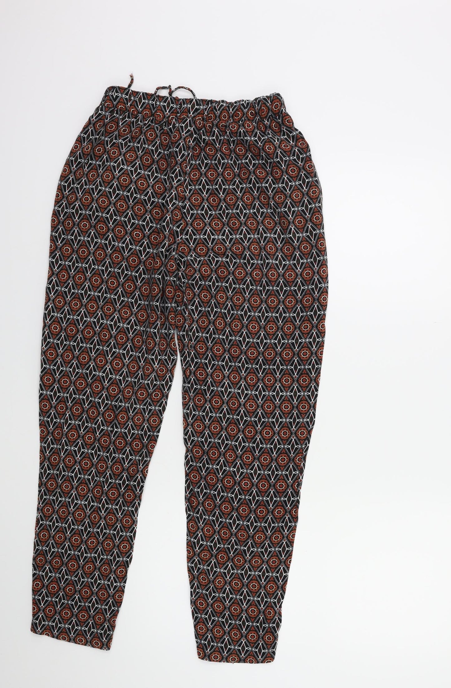 ESMARA Womens Brown Geometric  Trousers  Size 10 L29 in