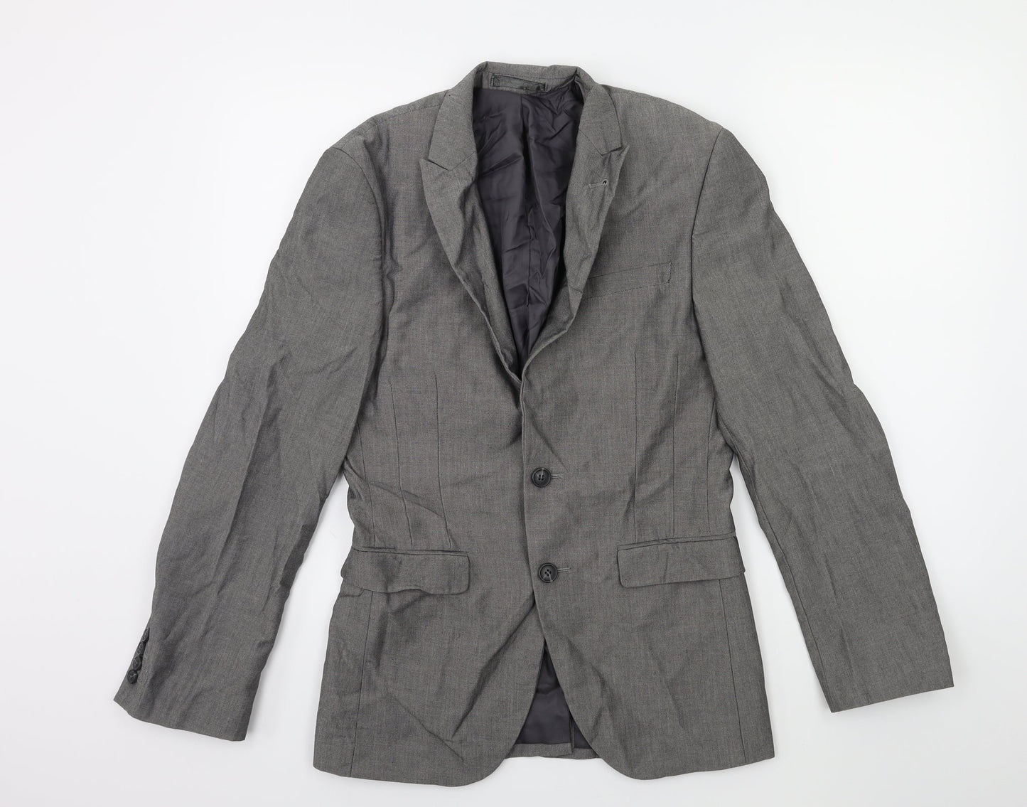 Mens UK Size 34 Cedar Wood State Regular Grey Suit Jacket