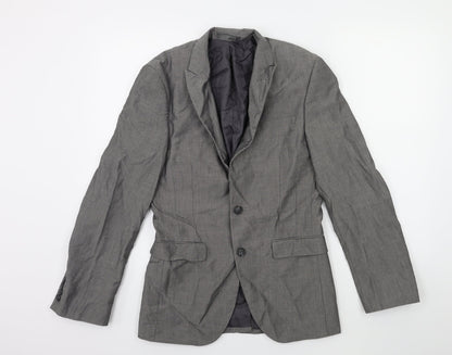 Mens UK Size 34 Cedar Wood State Regular Grey Suit Jacket