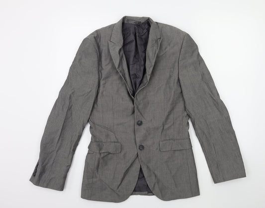 Mens UK Size 34 Cedar Wood State Regular Grey Suit Jacket