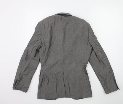 Mens UK Size 34 Cedar Wood State Regular Grey Suit Jacket