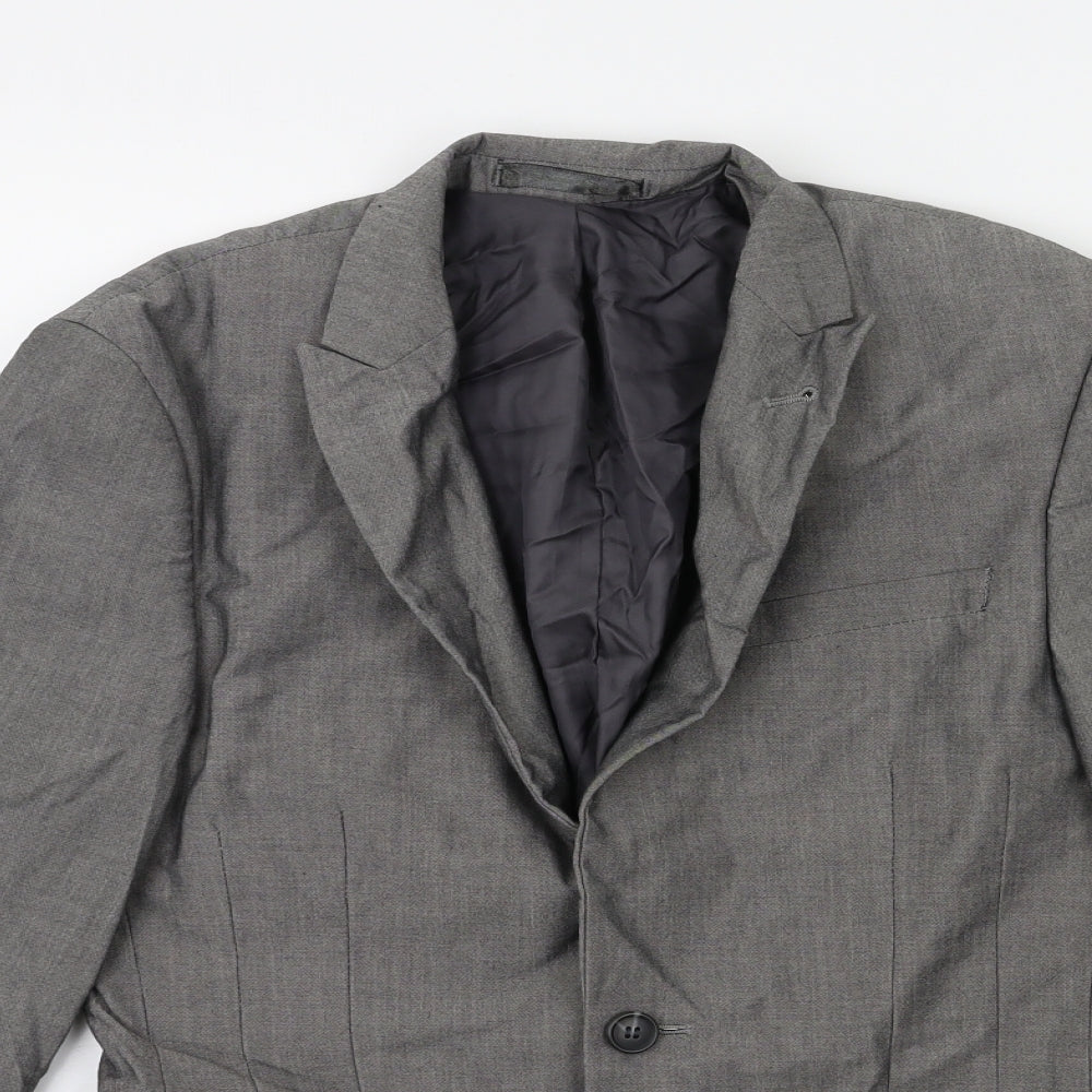 Mens UK Size 34 Cedar Wood State Regular Grey Suit Jacket
