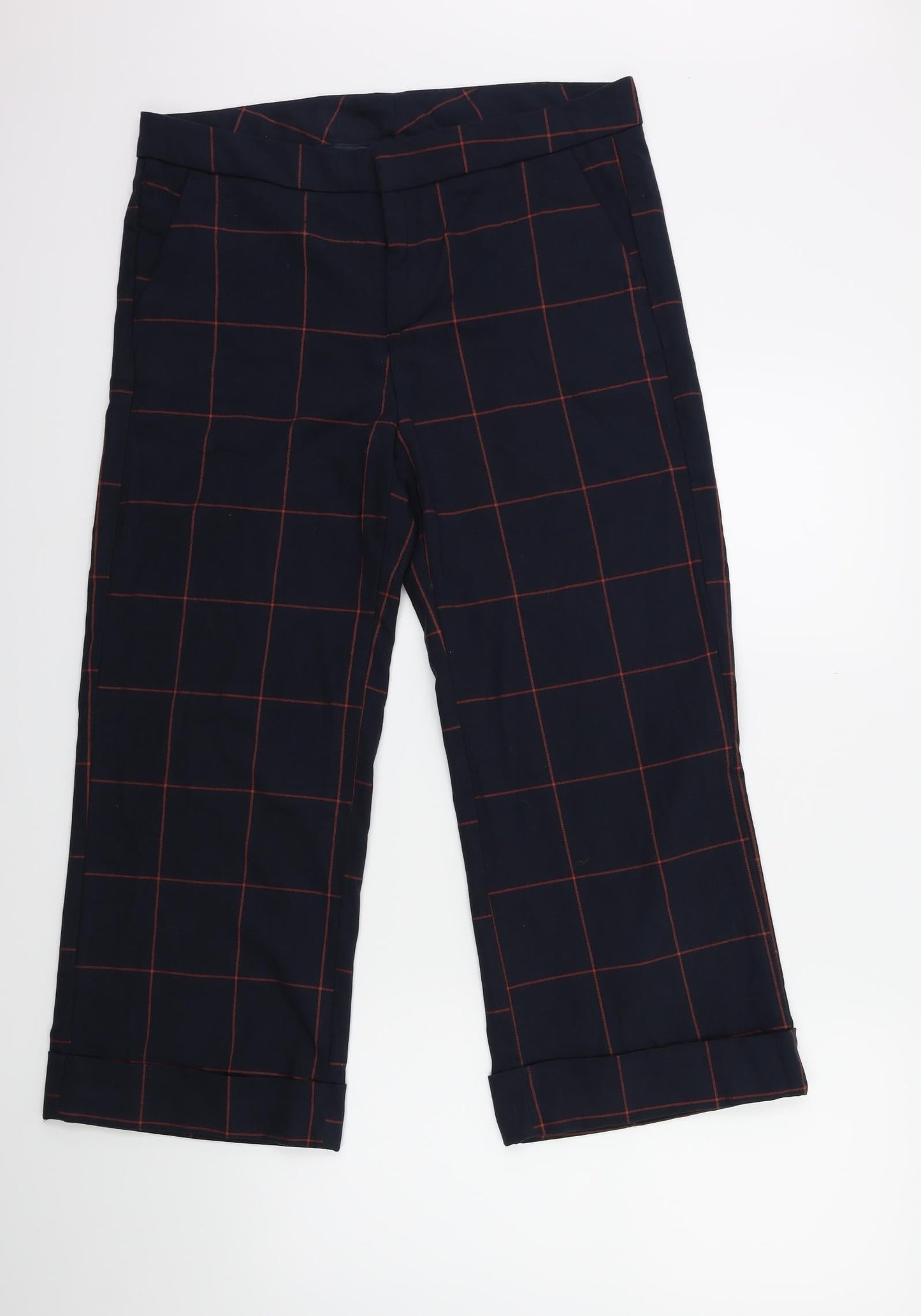 ESMARA Womens Blue Check  Trousers  Size 18 L27 in