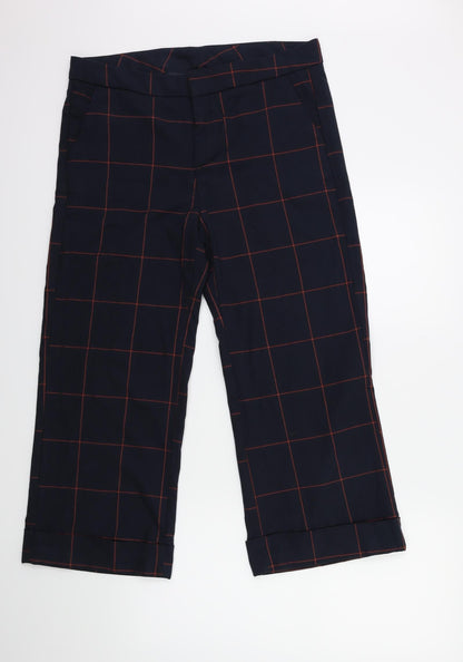 ESMARA Womens Blue Check  Trousers  Size 18 L27 in