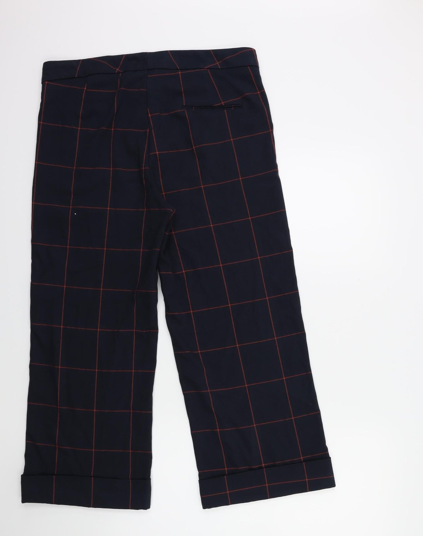 ESMARA Womens Blue Check  Trousers  Size 18 L27 in