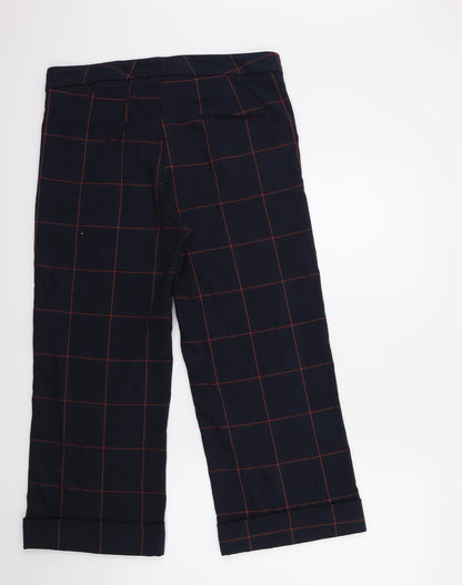 ESMARA Womens Blue Check  Trousers  Size 18 L27 in