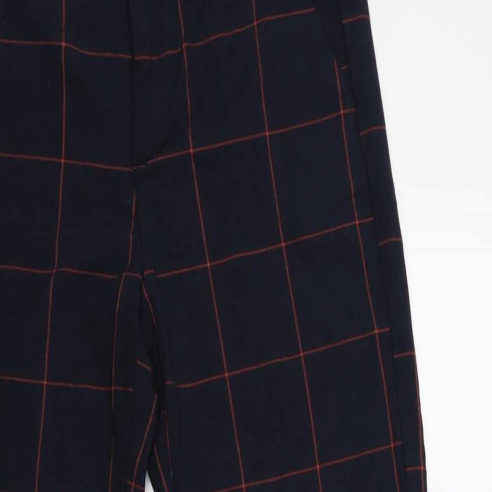 ESMARA Womens Blue Check  Trousers  Size 18 L27 in