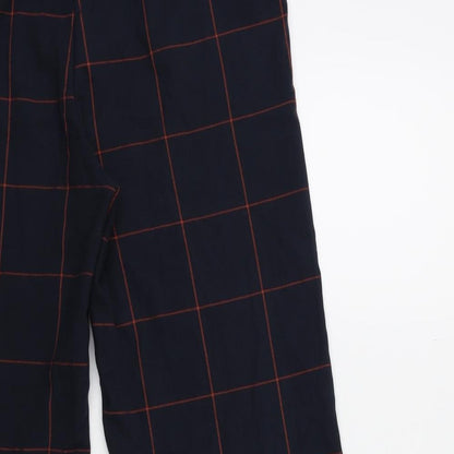 ESMARA Womens Blue Check  Trousers  Size 18 L27 in