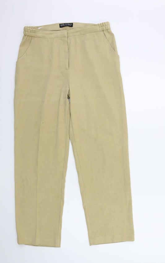 Womens UK Size S Joella Di Marco Regular Fit  Beige Trousers
