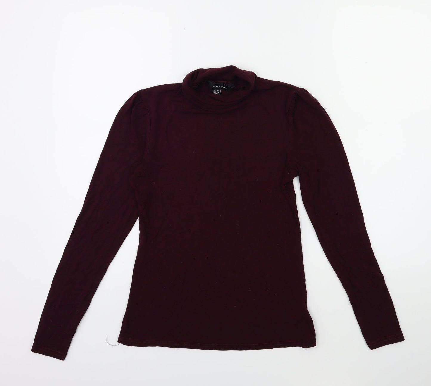 Womens UK Size 10 New Look Purple Basic T-Shirt