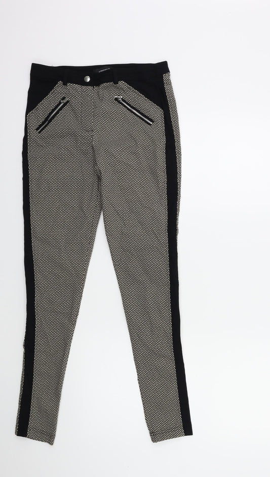 Womens UK Size 8 Atmosphere Regular Fit  Beige Trousers