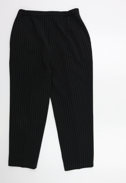 Womens UK Size 14 Marks and Spencer Regular Fit  Black Trousers