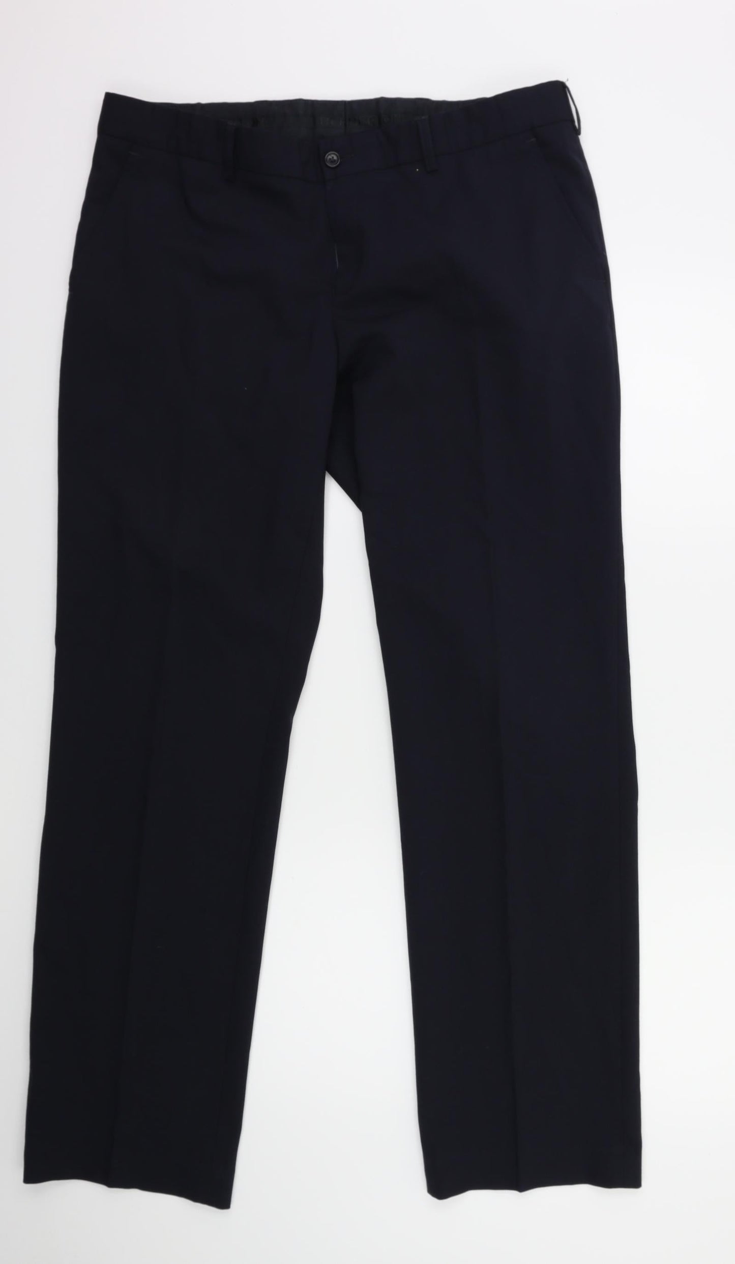 BERTONI Womens Blue   Trousers  Size 37 in L32 in