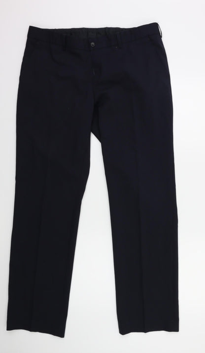 BERTONI Womens Blue   Trousers  Size 37 in L32 in