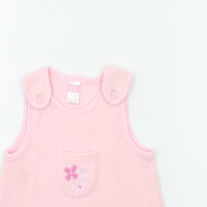 Little precious Baby Pink  Fleece A-Line  Size 3-6 Months