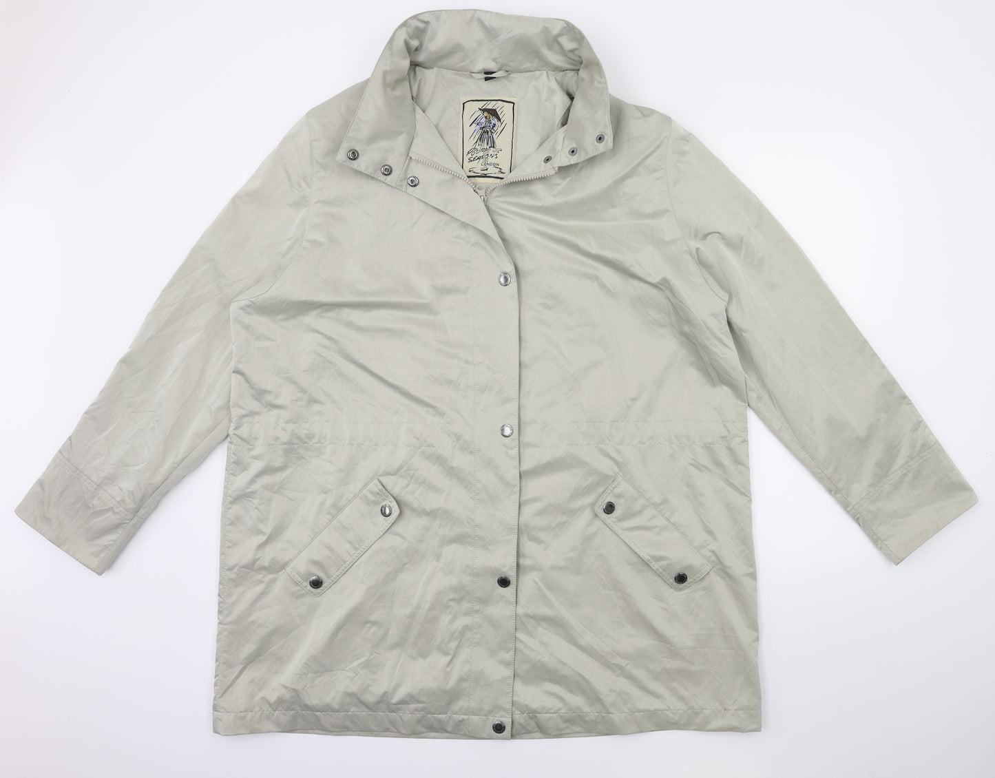 Four Seasons Womens Beige   Overcoat Coat Size 12