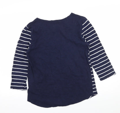 Womens UK Size M Gap Blue Basic T-Shirt
