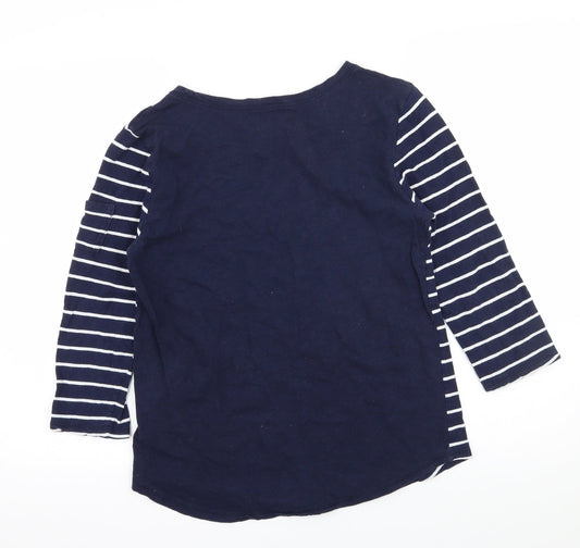 Womens UK Size M Gap Blue Basic T-Shirt