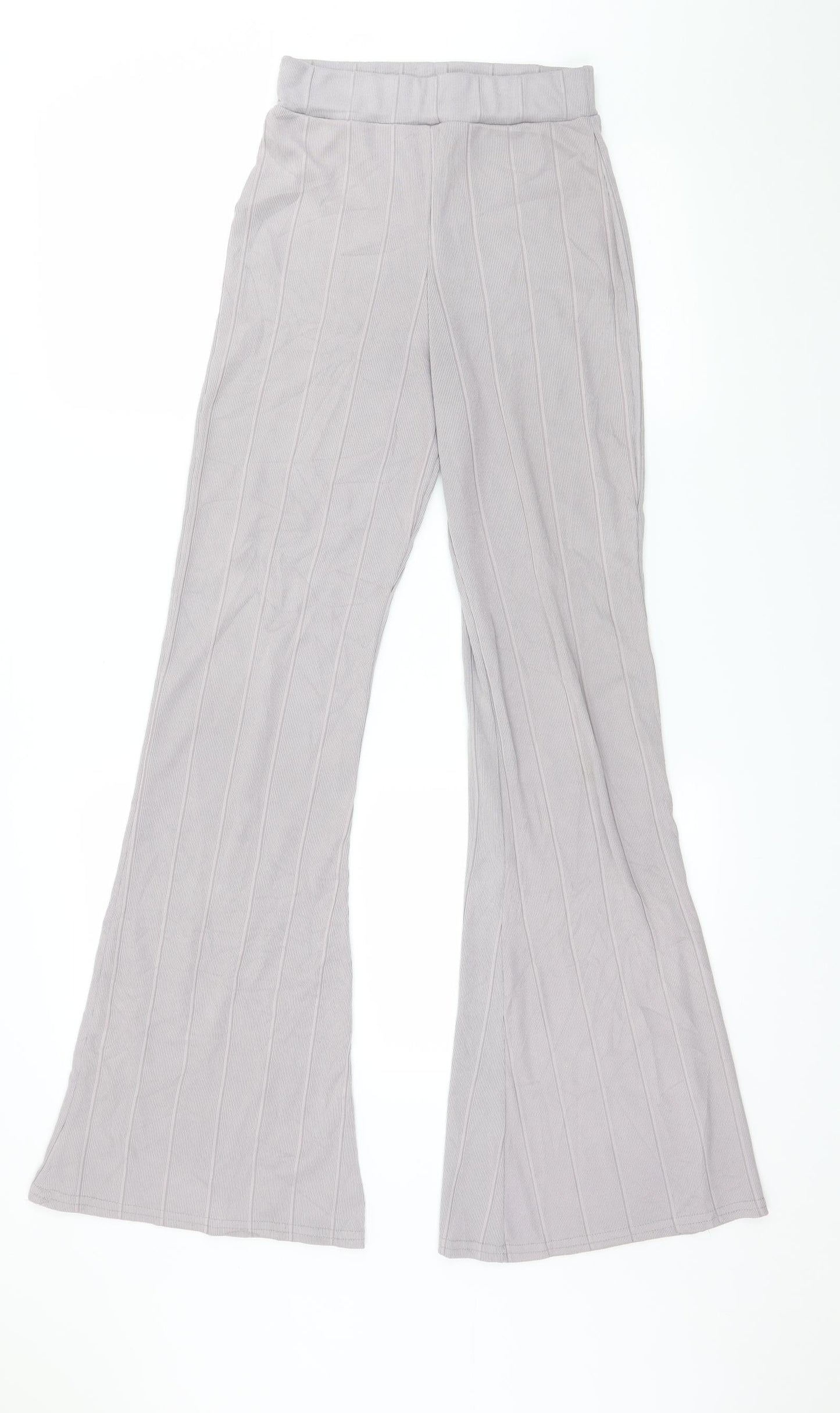 Womens UK Size S Preworn Regular Fit  Purple Trousers