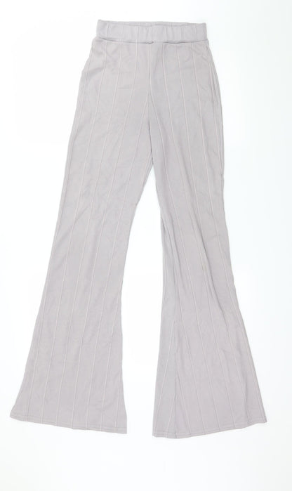 Womens UK Size S Preworn Regular Fit  Purple Trousers