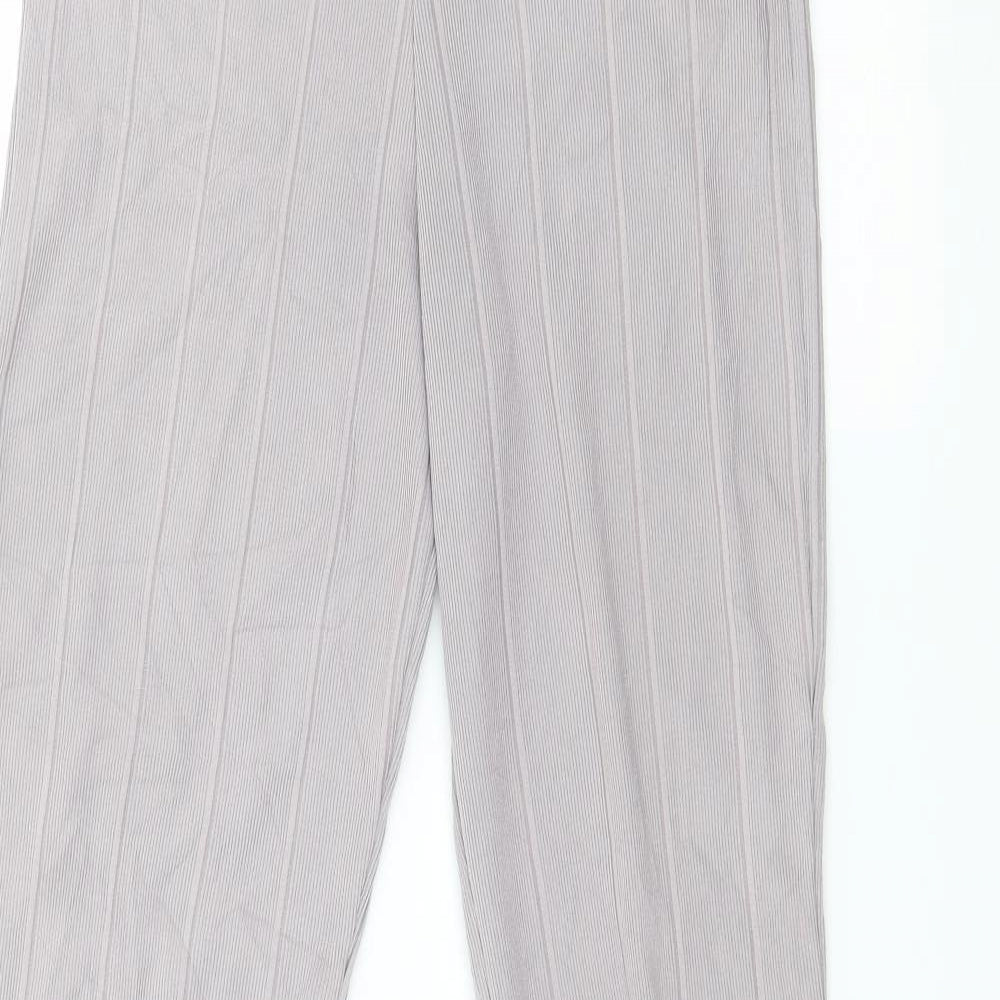 Womens UK Size S Preworn Regular Fit  Purple Trousers