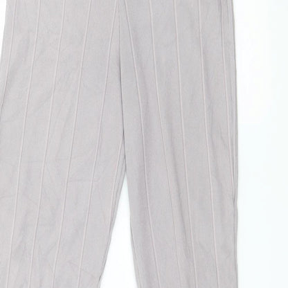 Womens UK Size S Preworn Regular Fit  Purple Trousers
