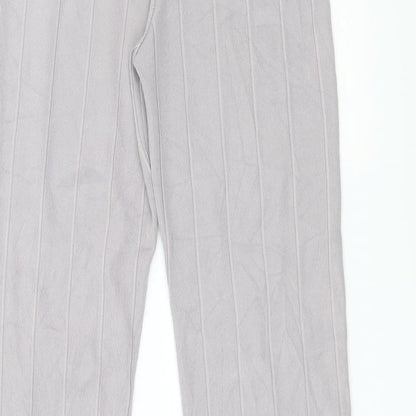 Womens UK Size S Preworn Regular Fit  Purple Trousers