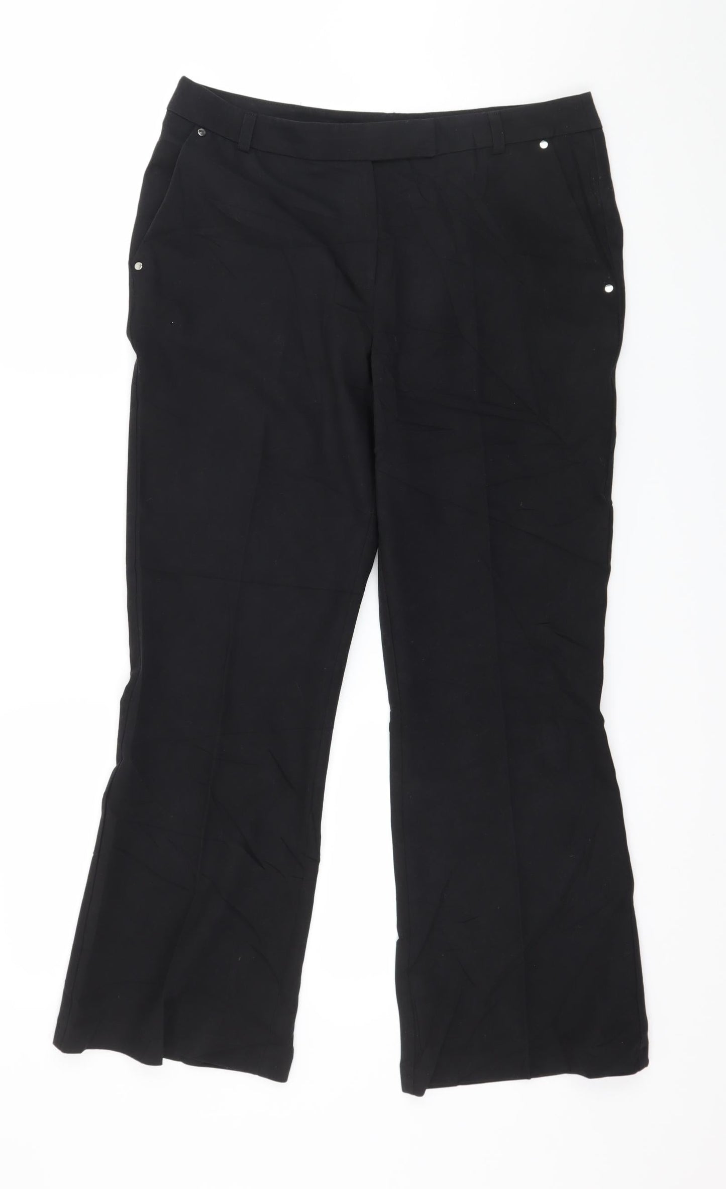 George Womens Black   Trousers  Size 10 L26 in