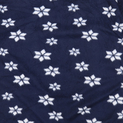 Love to Lounge Womens Blue Geometric Fleece Top Pyjama Top Size 10