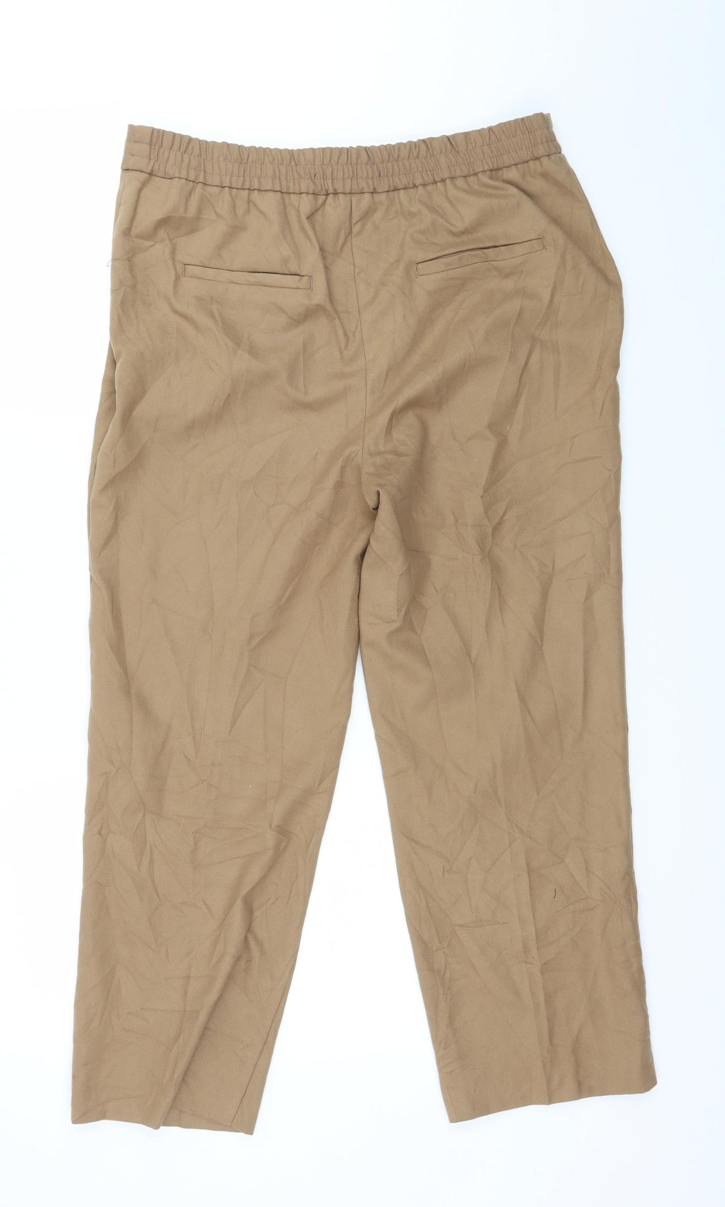 Womens UK Size 34 in Zara Regular Fit  Brown Trousers
