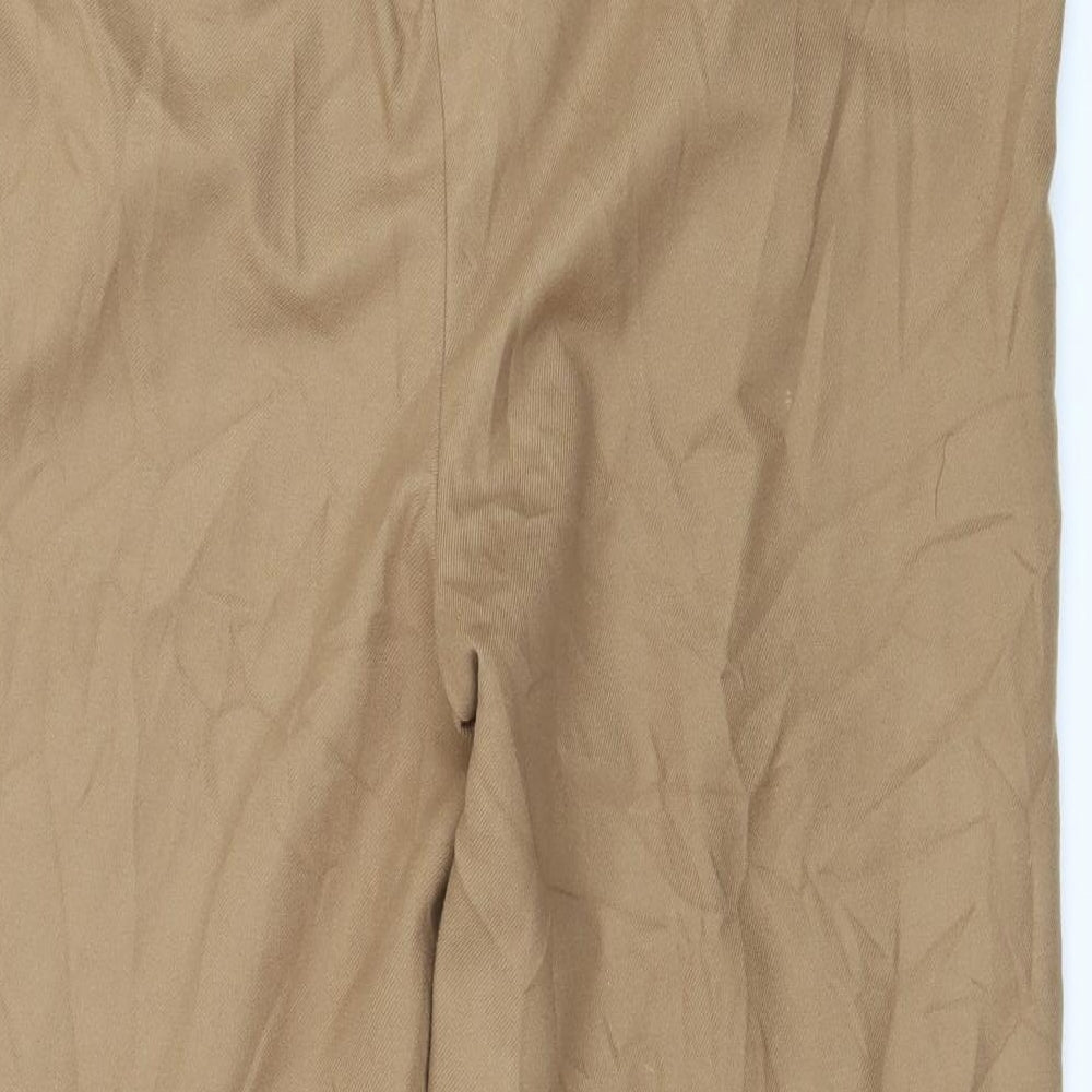 Womens UK Size 34 in Zara Regular Fit  Brown Trousers