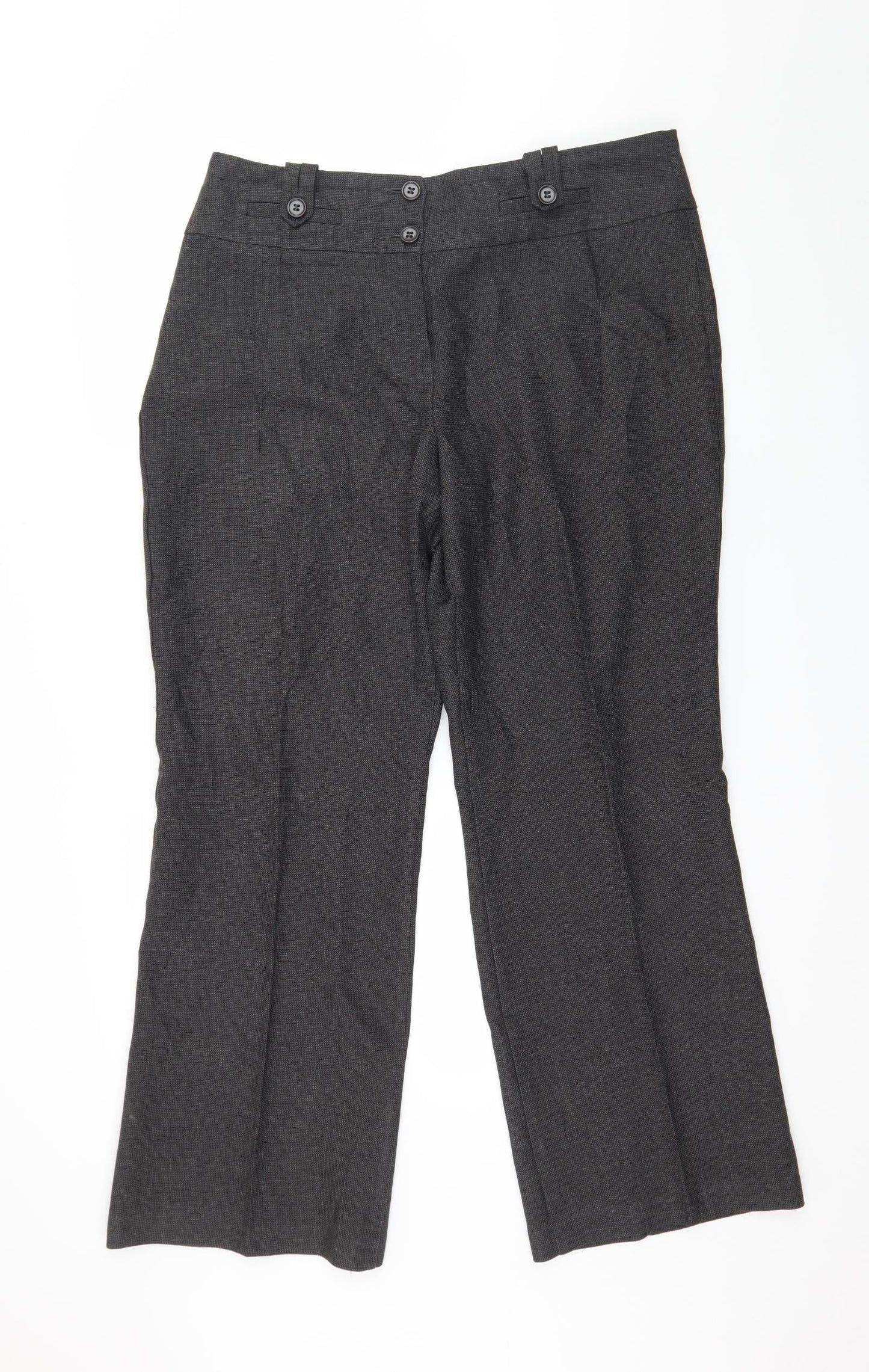Womens UK Size 16 Marks and Spencer Regular Fit  Grey Trousers