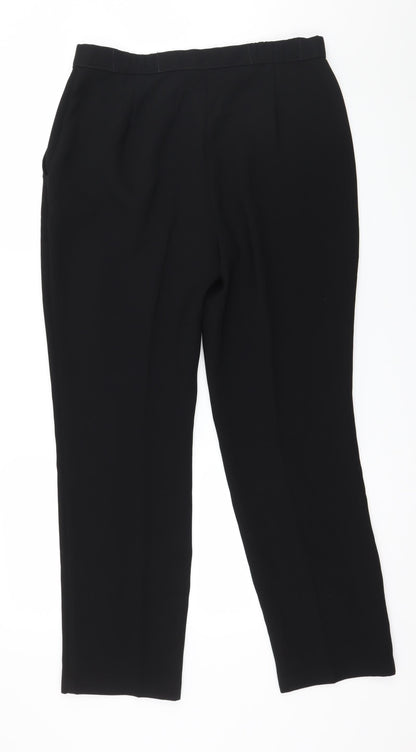 Womens UK Size 12 Marks and Spencer Regular Fit  Black Trousers