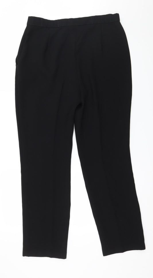 Womens UK Size 12 Marks and Spencer Regular Fit  Black Trousers