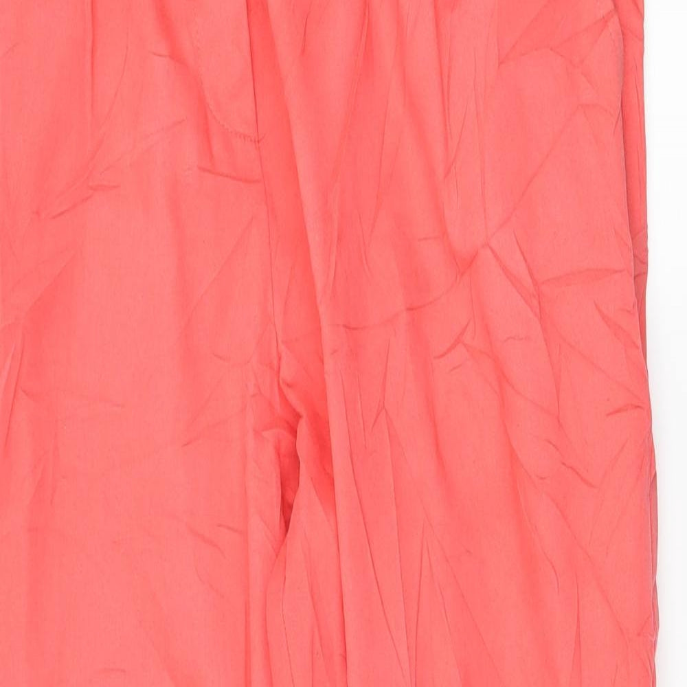 Topshop Womens Pink   Trousers  Size 10 L26 in