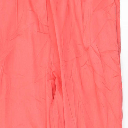 Topshop Womens Pink   Trousers  Size 10 L26 in