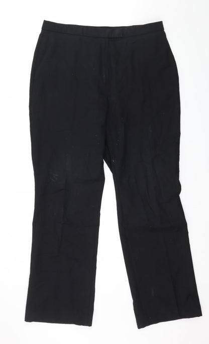 Womens UK Size 34 in Finnkarelia Regular Fit  Black Trousers