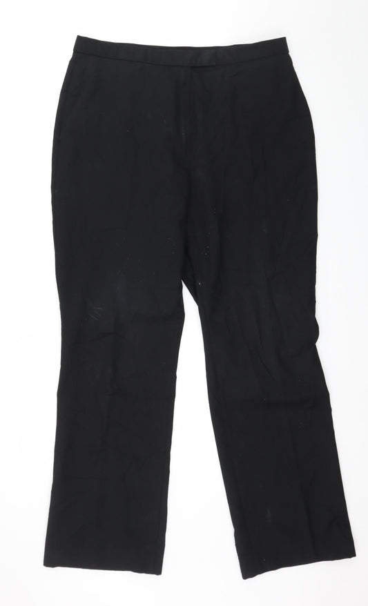 Womens UK Size 34 in Finnkarelia Regular Fit  Black Trousers