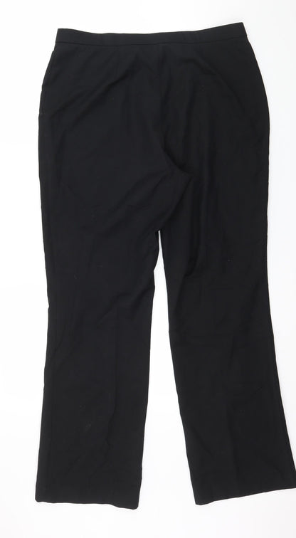 Womens UK Size 34 in Finnkarelia Regular Fit  Black Trousers