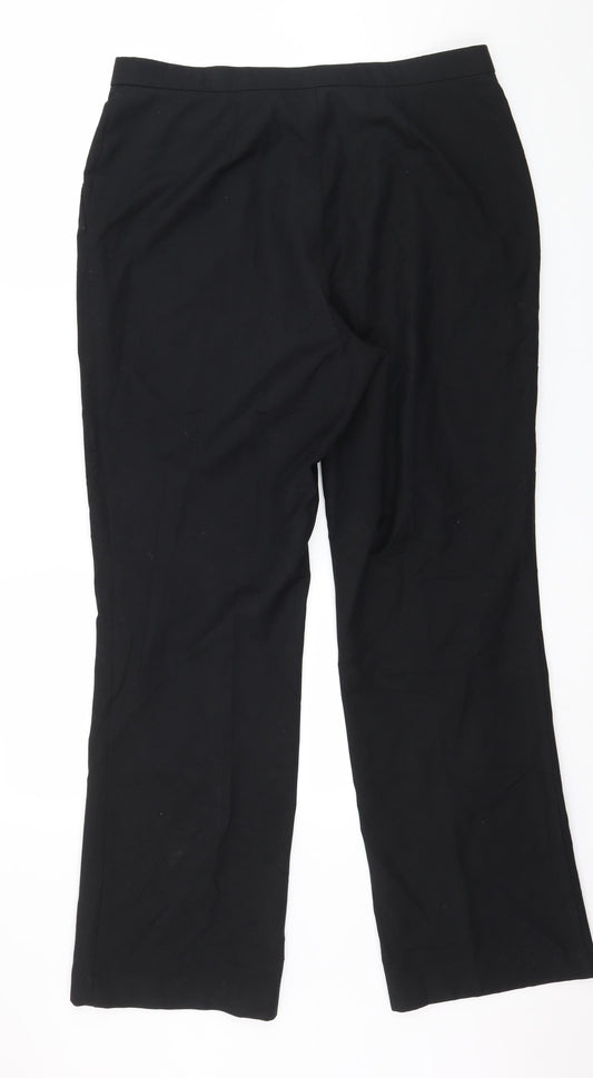 Womens UK Size 34 in Finnkarelia Regular Fit  Black Trousers