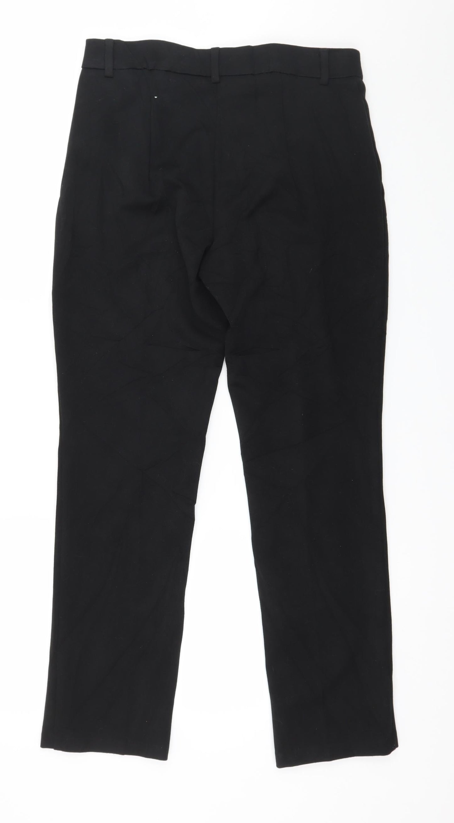 Womens UK Size 10 Marks and Spencer Regular Fit  Black Trousers