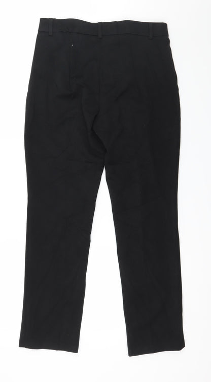 Womens UK Size 10 Marks and Spencer Regular Fit  Black Trousers