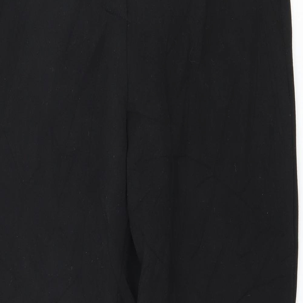 Womens UK Size 10 Marks and Spencer Regular Fit  Black Trousers