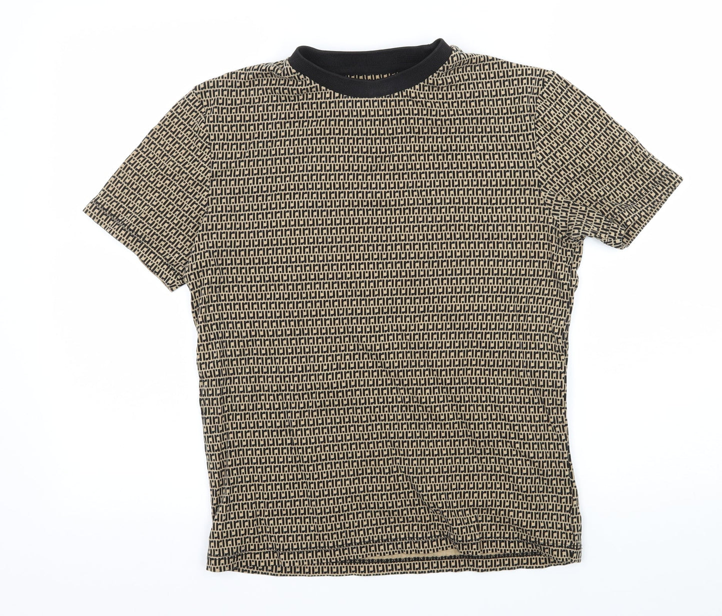 Womens UK Size XS River Island Brown Basic T-Shirt
