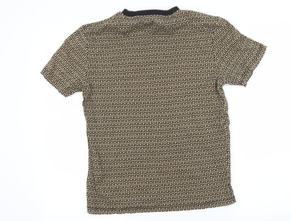 Womens UK Size XS River Island Brown Basic T-Shirt